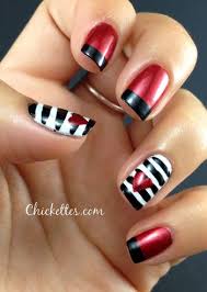 Black And White Nail Art Chickettes Soak Off Gel Polish Swatches Nail Art And Tutorials Red Nails Valentines Nails Trendy Nails