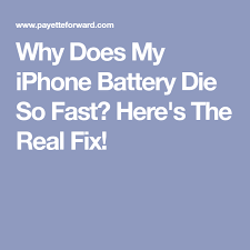 Why Does My Iphone Battery Die So Fast Here S The Real Fix Iphone Battery Iphone Hacks Iphone