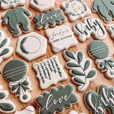 Frosted On Instagram Give Me Allllll The Green I M Proud Of You In Case You Guys Haven T Hear Baby Shower Cookies Green Baby Shower Baby Shower Fun