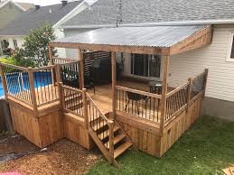patio bois traite patio plans patio deck designs decks backyard
