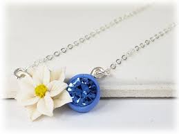 Wild snowdrop typically grows in large patches and resembles a field covered in snow. December Birthday Necklace December Birthstone Birth Flower Stranded Treasures