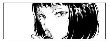 Black And White Banner Cute Manga Black And White In 2020 Aesthetic Anime Twitter Header Aesthetic Black And White Cartoon