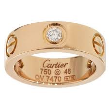 Pre Owned Cartier 18k Pink Gold Half Diamonds Love Ring Size 3 75 1 465 Liked On Polyvore Cartier Love Ring Engagement Rings Cartier Cartier Wedding Rings