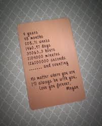 Most of you might be clueless at times as to what they could get for the person they love. Vertical Copper Wallet Card Insert Men S By Simplyyoursbydesign Anniversary Gift Ideas For Him Boyfriend Mens Anniversary Gifts Wallet Insert Card