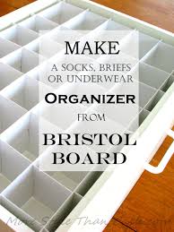 Sorting out some quick and affordable solutions to organize your drawers? Make Socks Organizer From Bristol Board Diy Drawer Organizer Sock Drawer Organization Clothes Drawer Organization