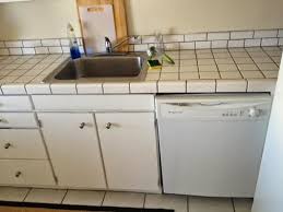 kitchen counter makeover painted grout