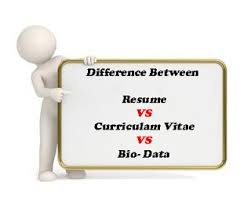 In a literal sense, it means about life and events. Easy Understand Difference Of Resume Cv And Biodata
