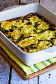 Breakfast Casserole With Asparagus Mushrooms And Goat Cheese Kalyn S Kitchen Recipe Breakfast Recipes Casserole Recipes Low Carb Breakfast Casserole