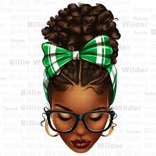 Black Messy Bun Teacher