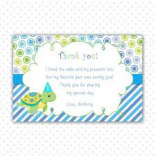 Tutrle Thank You Card Turtle Thank You Note Turtle Birthday Etsy Turtle Birthday Invitations Birthday Thank You Cards Turtle Birthday