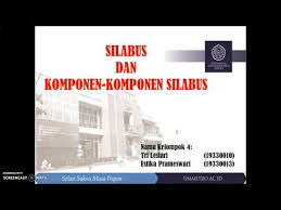 Kita sedang hidup di masa krisis di mana identias kita tidak lagi berpijak pada tradisi. Perangkat Pembelajaran Silabus Dan Komponen Komponen Silabus Youtube