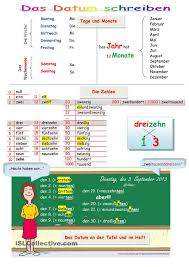 Das Datum Schreiben Deutsch Lernen Deutsch Unterricht Lernen