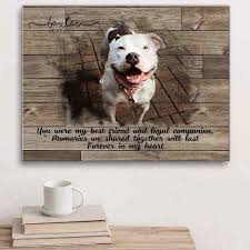 Simply upload your pet's photo and we'll take care of the rest! Custom Dog Portrait Personalized Dog Memorial Gift Pet Portrait Canvas Print From Photo Dog Loss Dog Passing Gift For Dog Mom Dog Dad Avathread