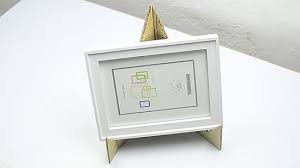 Take a piece of cardboard, cut out a small rectangle measuring 2×5 cm, for the frame stand. How To Make A Stand For A Photo Frame With Pictures Wikihow