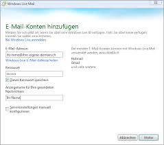 Get free outlook email and calendar, plus office online apps like word, excel and powerpoint. Schritt Fur Schritt E Mail Konfiguration Mit Windows Live Mail