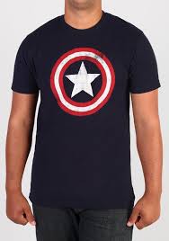 Created by cartoonists joe simon and jack kirby. Captain America Captain America Distressed Shield T Shirt Newbury Comics