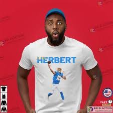 Justin Herbert La Chargers Quarterback NFL Football Nfl T Shirts