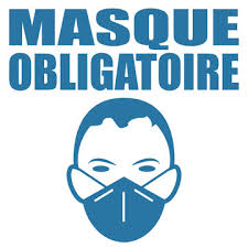 Ce lundi, le gouvernement bruxellois a décidé que l'obligation généralisée du port du masque à l'extérieur à bruxelles prendrait fin à compter du mercredi 9 juin. Logo Port Du Masque Obligatoire Stock Vector Adobe Stock