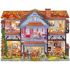 Enjoy the best free online jigsaw, with a new puzzle every day. Puzzle Steve Crisp Autumn Country House Sunsout 96058 1000 Pieces Jigsaw Puzzles Cottages And Chalets Jigsaw Puzzle