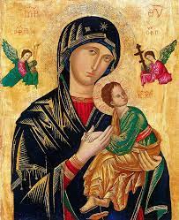 Amazon Com Our Lady Of Perpetual Help Blessed Virgin Mary Madonna And Child Jesus Vladimir Byzantine Icon Poster A3 Russian Orthodox Icon Catholic Prints Religious Paintings For Wall Christian Art Home Decor