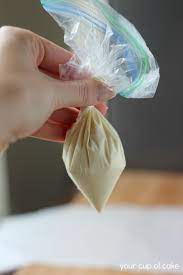 Piping Bag Using Plastic Bag Bolsas De Plastico Bolsa De Galletas Como Decorar Cupcakes