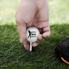 Swing, Swear, Repeat - Personalised Golf Ball - Set of 3 Balls | 10034916 |  gifts .ie