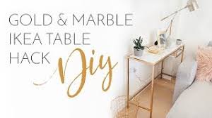 Clean the frame with a damp cloth, then leave to dry. Gold Marble Ikea Tables Hack Diy Bang On Style Youtube