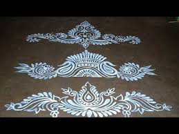 Three Beautiful And Best Door Alpona Design Youtube Alpona Design Simple Rangoli Border Designs Colorful Rangoli Designs
