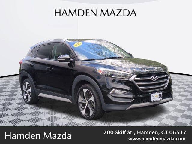 2017 Hyundai Tucson TL in Premium Dark Gray Metallic, AI generated