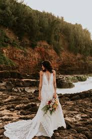 Kauai Beach Elopement Hawaii Wedding Photography Beach Elopement Brides With Tattoos