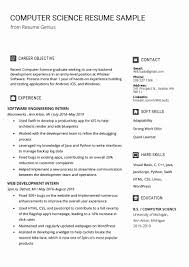 Computer Science Resume Example Unique Puter Science Resume Sample Writing Tips In 2020 Computer Science Science Student Resume Examples