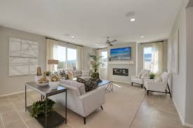 Bright Great Room Moonstone Model Home Lake Elsinore California Richmond American Homes Great Rooms New Homes Home