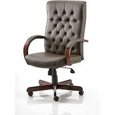 Great savings & free delivery / collection on many items. Chesterfield Executive Office Chair Brown Leather With Arms Hunt Office Ireland