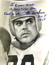 OTTO GRAHAM CLEVELAND BROWNS QB NFL football HOFer auto autograph signed  photo !