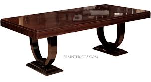 Art deco dining tables many epochs in art are characterized above all by the paintings and sculptures of the time, as well as the style of architecture, jewelry and of course furniture. Art Deco Rectangular Dining Table Era Interiors