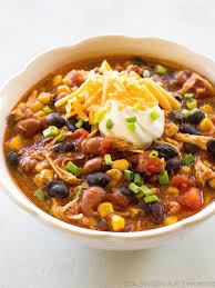 Chicken Taco Soup Recipe The Girl Who Ate Everything Recipe Chicken Taco Soup Recipe Slow Cooker Chicken Taco Soup Slow Cooker Chicken Tacos