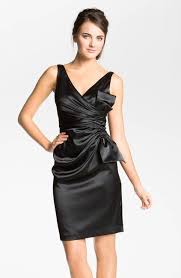 Maggy London Black New Bow Stretch Satih Short Cocktail Dress Size 6 S Free Shipping And Guaranteed Authenticity On Maggy London B In 2020 Nordstrom Dresses Short Cocktail Dress Dresses