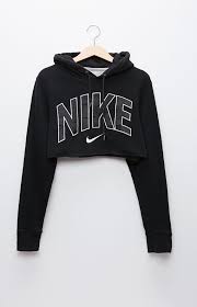Black And Grey Nike Hoodie Retro Gold Nike Black Hoodie Women Hoodie Black Nike Cropped Hoodie Black Nikes Nike Outfits