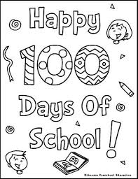 You can print or color them online at getdrawings.com. 100th Day Of School Coloring Pages Kingergarten Pinterest Regarding 100th Day Coloring Page School Coloring Pages 100th Day Of School Crafts 100 Days Of School