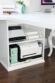 One of the most creative desk ideas for this small computer desk is to replicate the pottery barn printer's desks. Iheart Organizing Ikea Stuva Printer Cart Hack