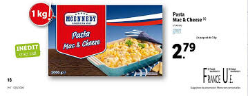 ¼ cup lidl preferred selection shaved. Offre Pasta Mac Cheese Mcennedy Chez Lidl