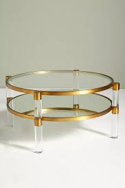 Oscarine Lucite Mirrored Round Coffee Table In 2020 Round Coffee Table Mirrored Coffee Tables Lucite Coffee Tables