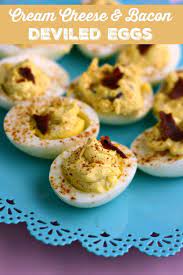 Deviled Eggs With Bacon Cream Cheese Happy Mothering Recipe Bacon Deviled Eggs Recipe Bacon Deviled Eggs Deviled Eggs Recipe Classic