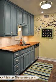 Remember, there was a lot of steel capacity. Teal Kitchen Cabinet Sneak Peek Plus A Few Cabinet Painting Tips Addicted 2 Decorating