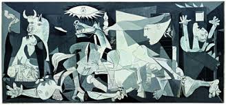 Ab 1901 nutzte er den aus italien stammenden namen seiner mutter als picassos frühe arbeiten zeichnen sich durch ihre melancholischen blautöne aus weshalb diese. Pablo Picasso Guernica 1937 Kunstdruck Limitiert Bei Germanposters De