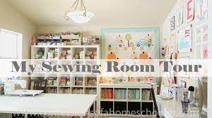 Will be checking home depot/lowe's for the shelving unit and joann's is close by for the thread holders. Updated Sewing Craft Room Tour 2020 Confessions Of A Homeschooler
