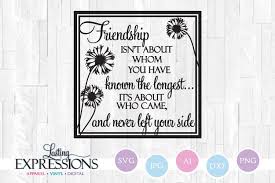 Download Friendship Quote Svg Square Border Friend Saying 209368 Svgs Design Bundles