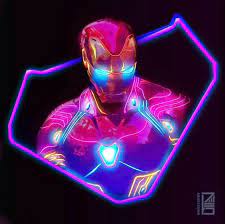 Iron Man Wallpaper Neon Endgame movie iron man 4k wallpaper. iron man wallpaper neon