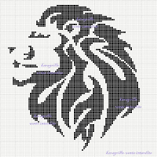 Use our free crochet afghan patterns to make a beautiful throw to add some warm spring color to your home. Free Lion Cross Stitch Cross Stitch Animals Cross Stitch Patterns