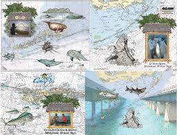 Florida Keys Art On Nautical Charts By Marjorie Smith